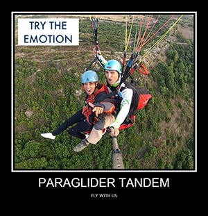 paraglider tandem Sardinia